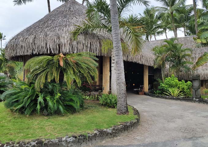 The resort has a traditional entrance.