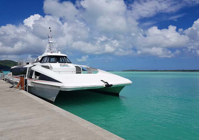 The atoll-based airport is accessible from the mainland by boat.