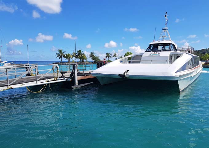 Free transfers by boat are offered to all air passengers.