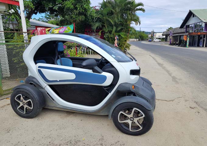 Renting a buggy car is a fun way to explore Vaitape.