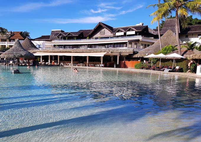 InterContinental Tahiti Resort & Spa in Pape'ete boasts of a humongous pool and fantastic accommodations.