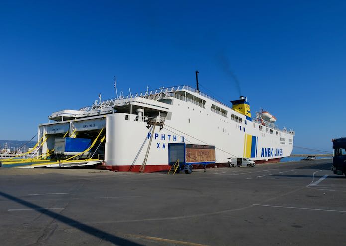 Highspeed ferry from Crete to Athens.