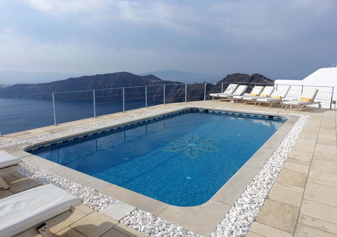 The main pool offers fantastic views, and is usually quiet.