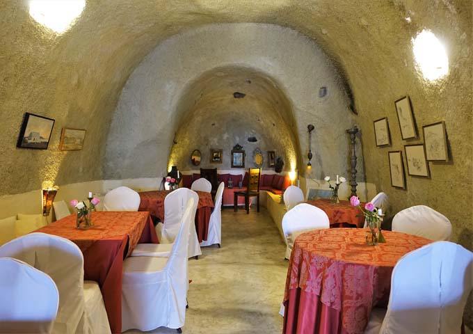 The Wine Bar is set in a 400-year-old wine cave.