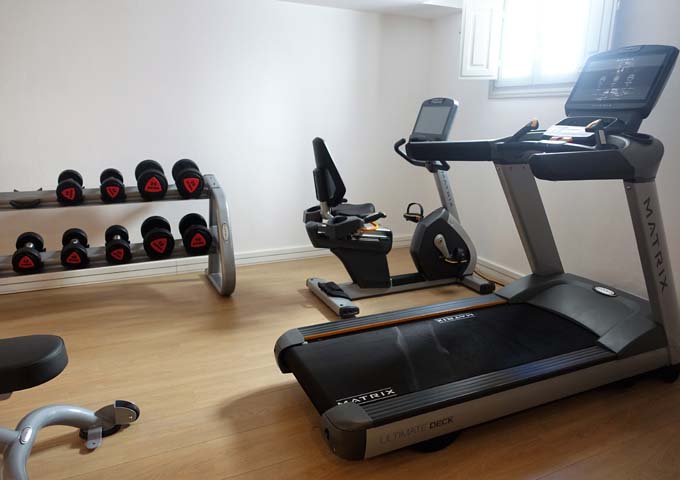 The Luxury Villa has its own private gym.