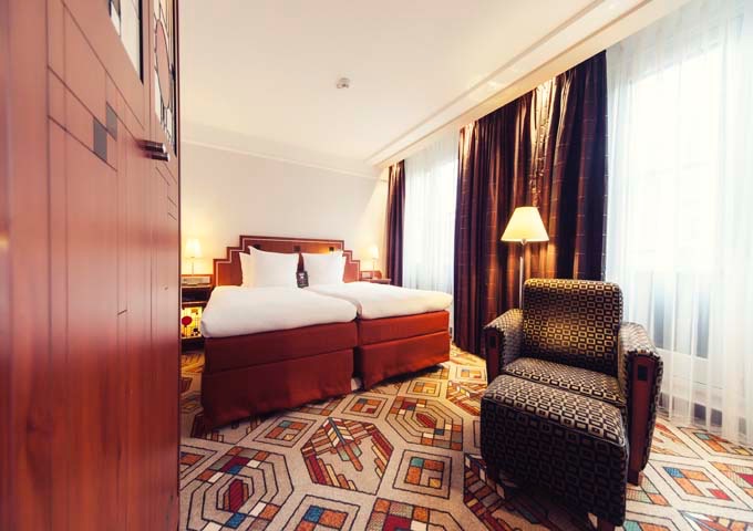 The suites have spacious bedrooms.