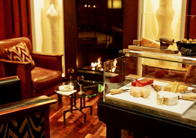 The Living features complimentary cheese-tasting sessions every afternoon.