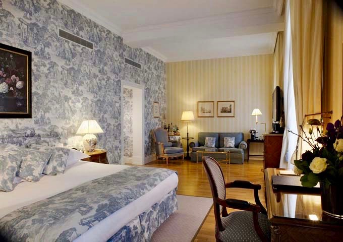 Spacious Junior suites have a comfortable sitting area.
