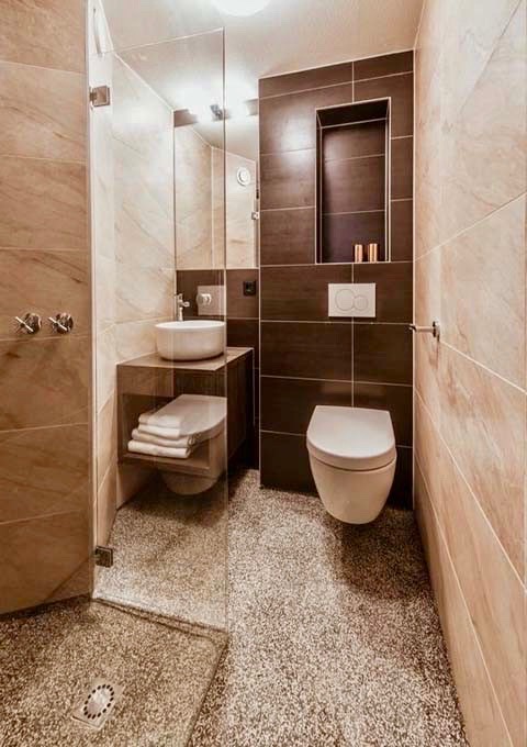 All bathrooms feature walk-in showers.