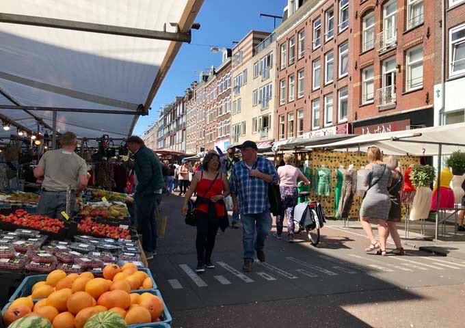 Albert Cuyp Markt is a popular outdoor street market.