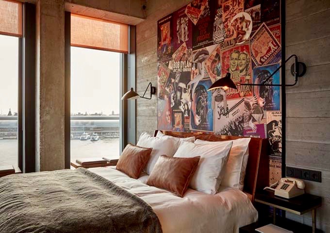Deluxe City View rooms offer panoramic views of the city.