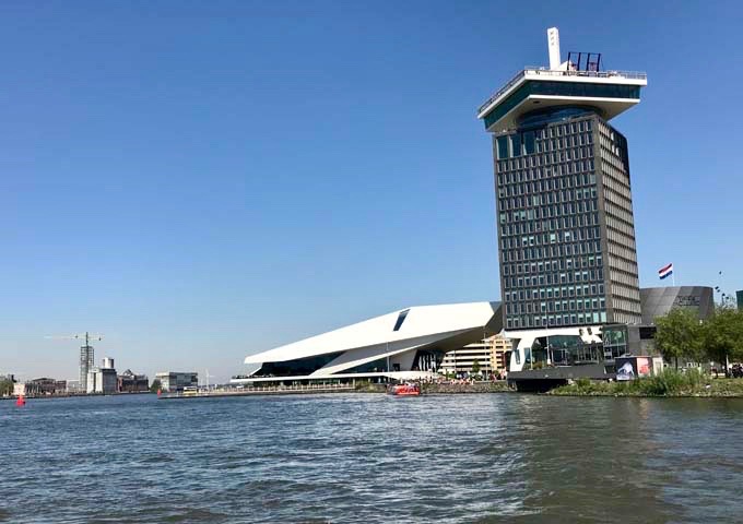 One can take the free ferry from Centraal Station to reach Sir Adam.