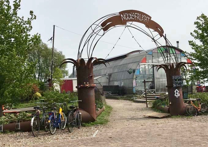 Noorderlicht is a converted greenhouse, and is very popular for lunch.