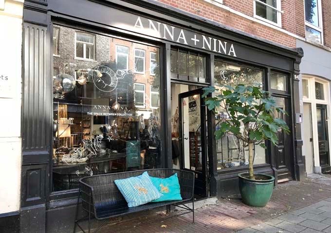 Anna + Nina sells international range of clothing, jewelry and homeware.