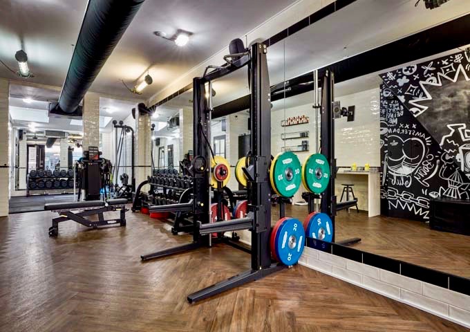 The gym is well-equipped, and is located right next door.