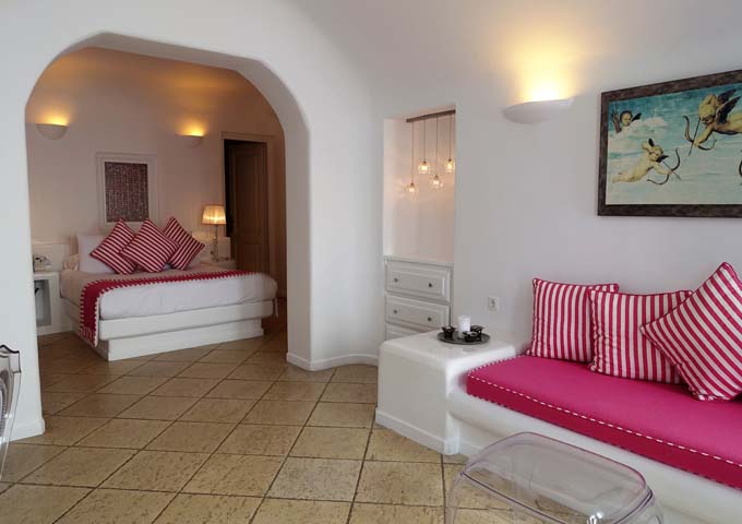 The Rose Suite is spacious but has a smaller terrace.
