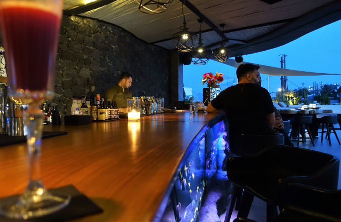 The OVAC bar serves the finest cocktails and wines on the island.