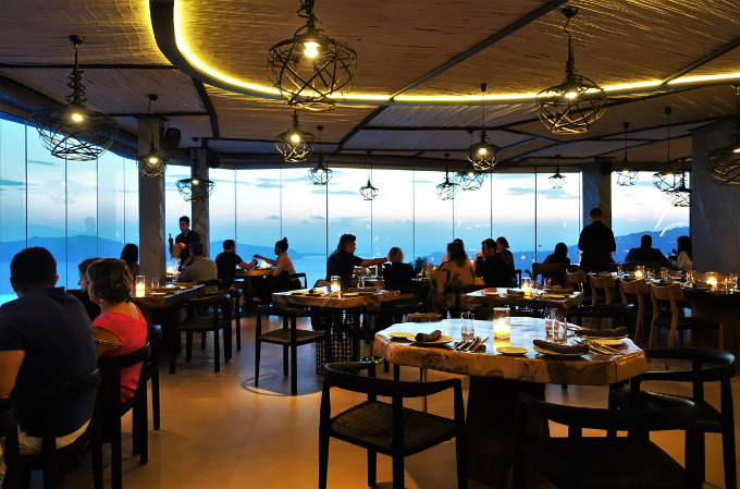 The full-length windows of OVAC offer excellent sunset views.