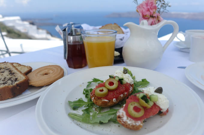 The hotel is famous for its 4-course traditional Greek breakfast.