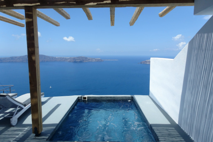 The top-tier Pool Suite features a private, heated plunge pool.