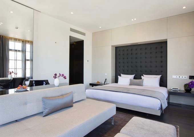 The Masterpiece suites feature separate living areas and 2 TVs.