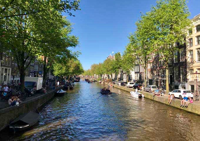 Oudezijdz Voorburgwal is one of Amsterdam's prettiest canals.