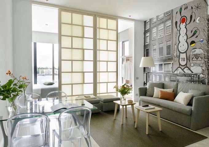 2-bedroom apartments have a spacious and contemporary living area.