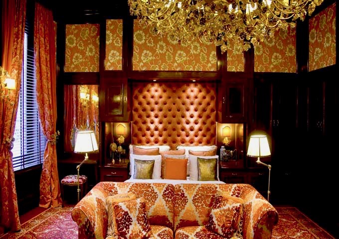The Orange Suite is spacious, and features a personal terrace.