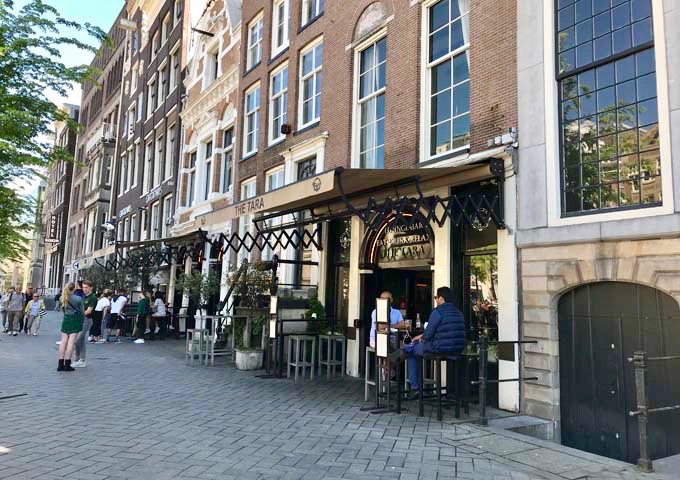 The Tara is a popular Irish pub on busy Rokin.