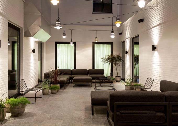 Inner courtyard is a popular relaxation spot.