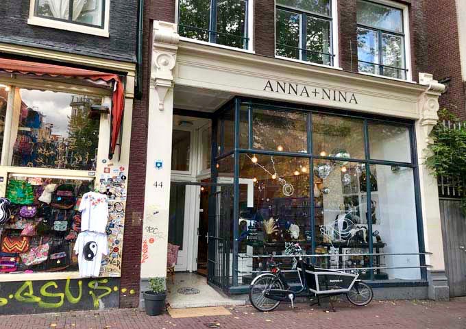 Anna + Nina sells women's apparel and accessories by local designers.