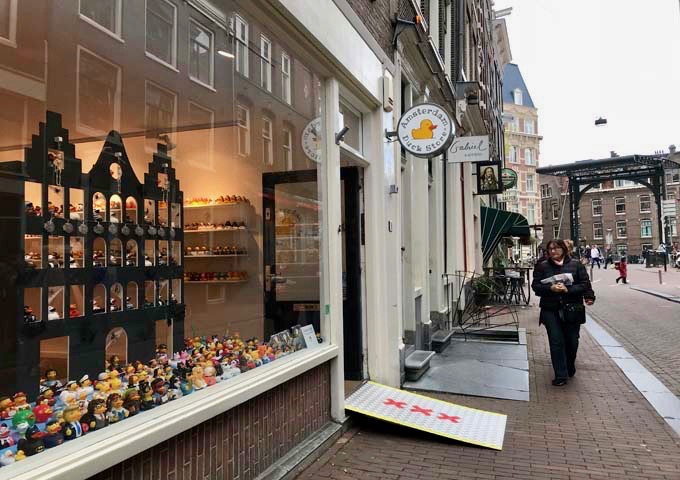 The Amsterdam Duck Store is renowned for its extensive range of rubber ducks.