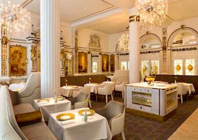 The White Room offers multi-course Michelin-starred menus.