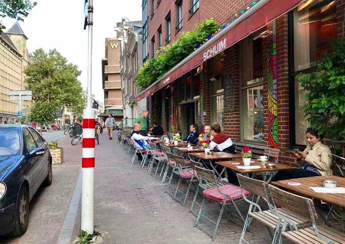 Café Schuim is favored mostly by the younger crowd.