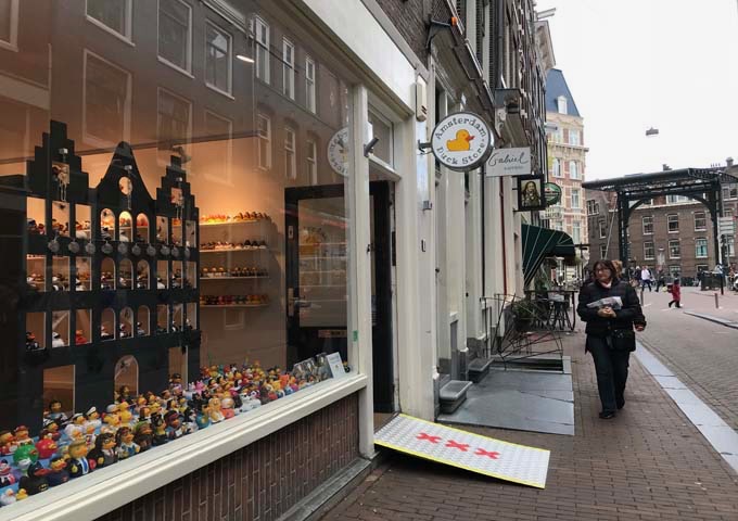 The Amsterdam Duck Store is renowned for its extensive range of rubber ducks.