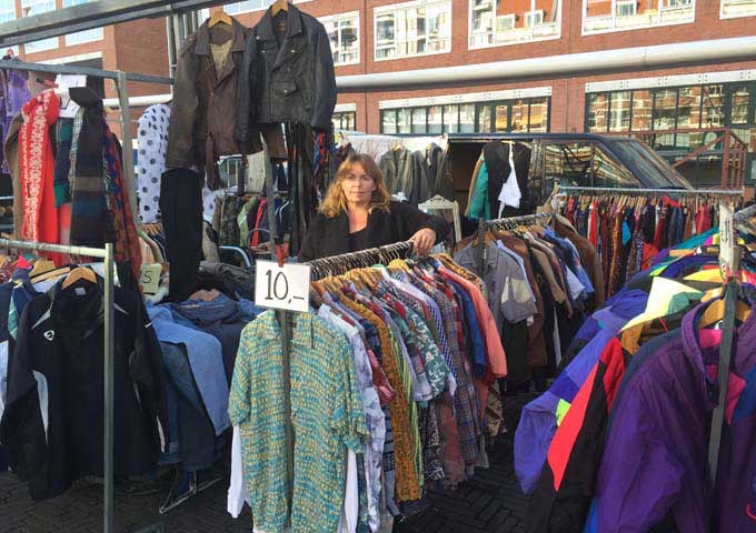 Waterlooplein flea market sells everything from clothes to food.