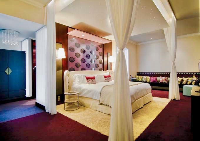 The Opera Suites feature garden views and spacious bathrooms.