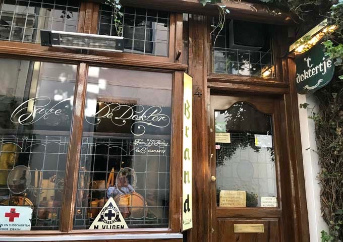 Café de Dokter is Amsterdam's smallest 18th century pub.