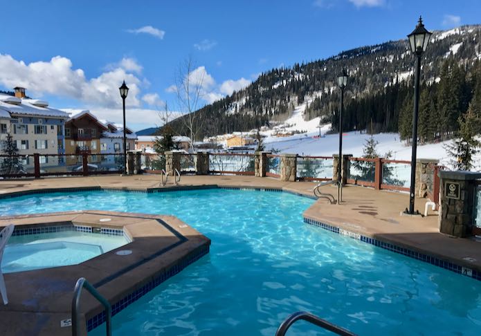 Sun Peaks Grand Hotel with swimming pool, jacuzzi, kitchen, and ski-in ski-out. 