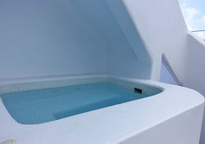 The Villa and Astra Suite with Outdoor Jacuzzi feature an outdoor jacuzzi.