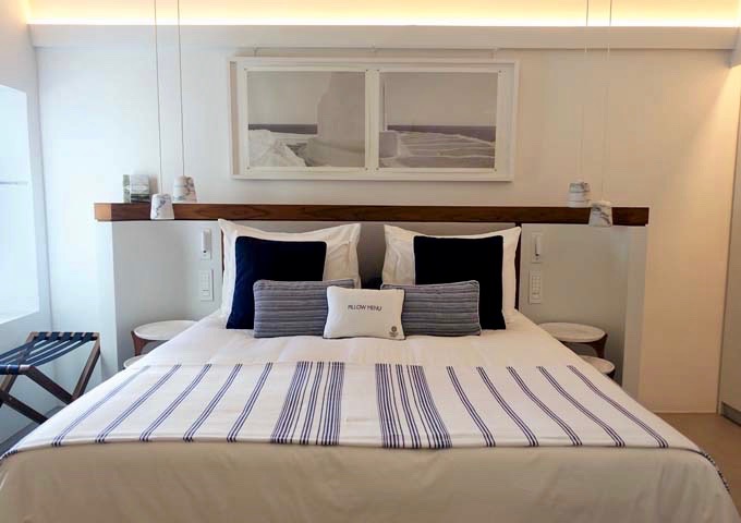 The mid-range suite features a king bed.