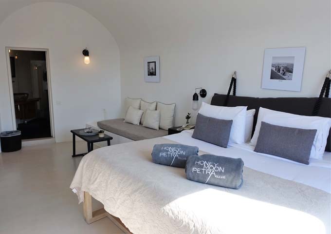 The suites are designed in a classic, cave-style design.
