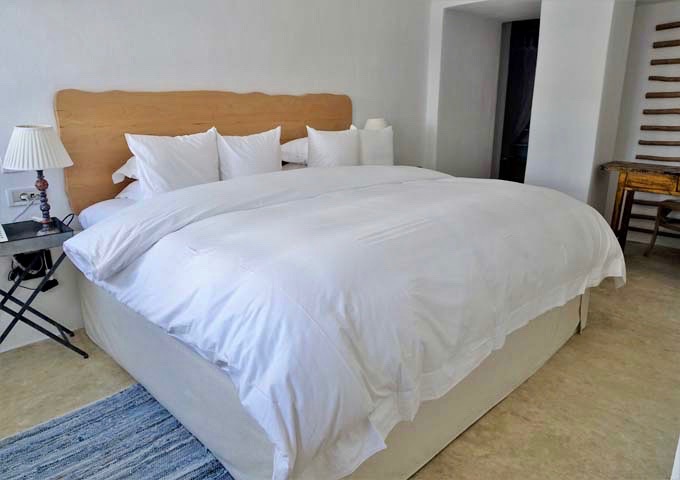 Cycladic Suites are larger and have an open-style layout.