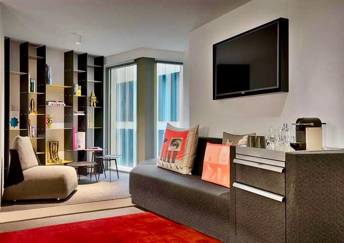 The spacious Cool Corner rooms have an open-plan layout.