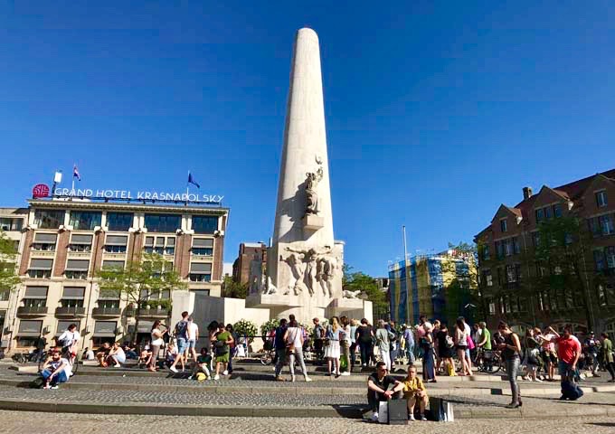 Nationaal Monument is a popular tourist attraction in Dam square.