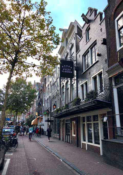 D’Vijff Vliegen serves modern Dutch dishes in a 17th century canal house.