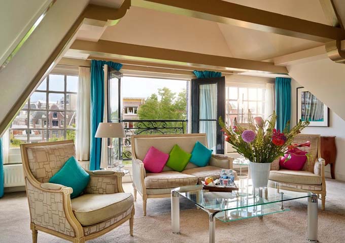 Grand Suites feature a bright and spacious living area.