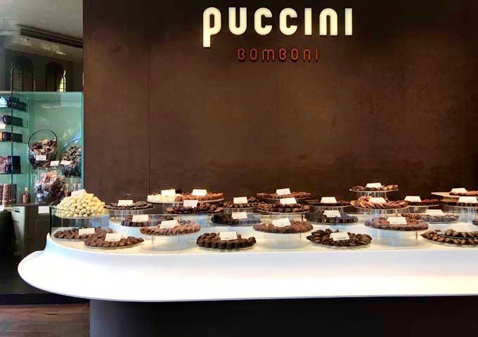 Puccini Bomboni specializes in the city's best handmade chocolates.