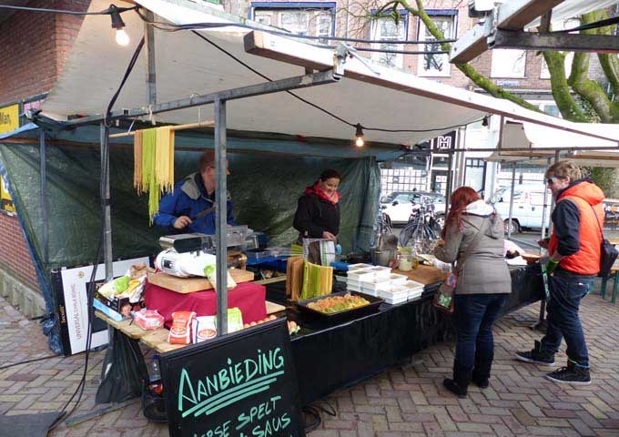 Saturday-only ZuiderMRKT is famous for its fresh produce and food stalls.