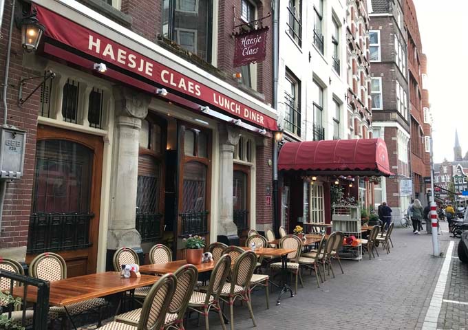 Haesje Claes is known for its traditional Dutch dishes, smoked fish, and seafood platters.